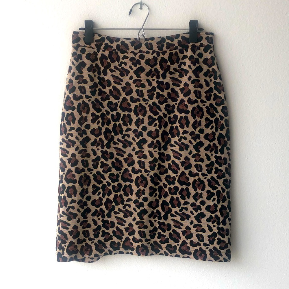 Cheetah print skirt